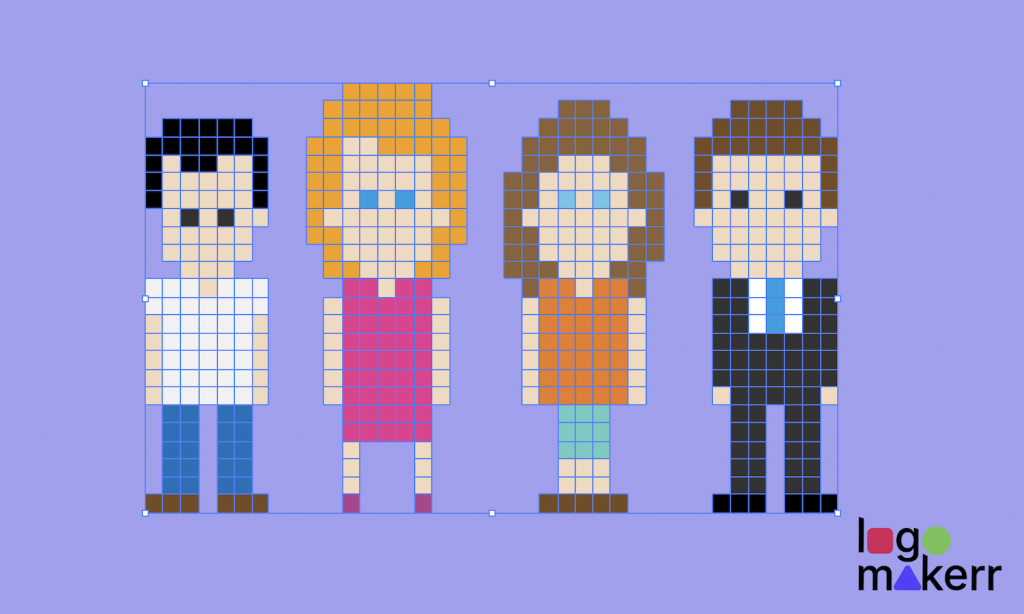 pixel art characters