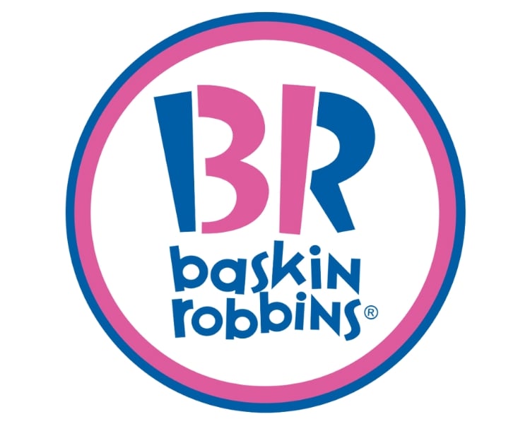 baskin robbins ice cream brand logo design