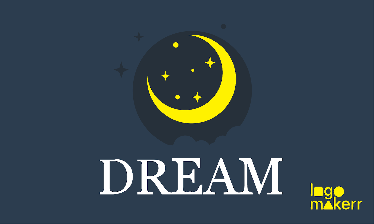 dream logo with a yellow moon