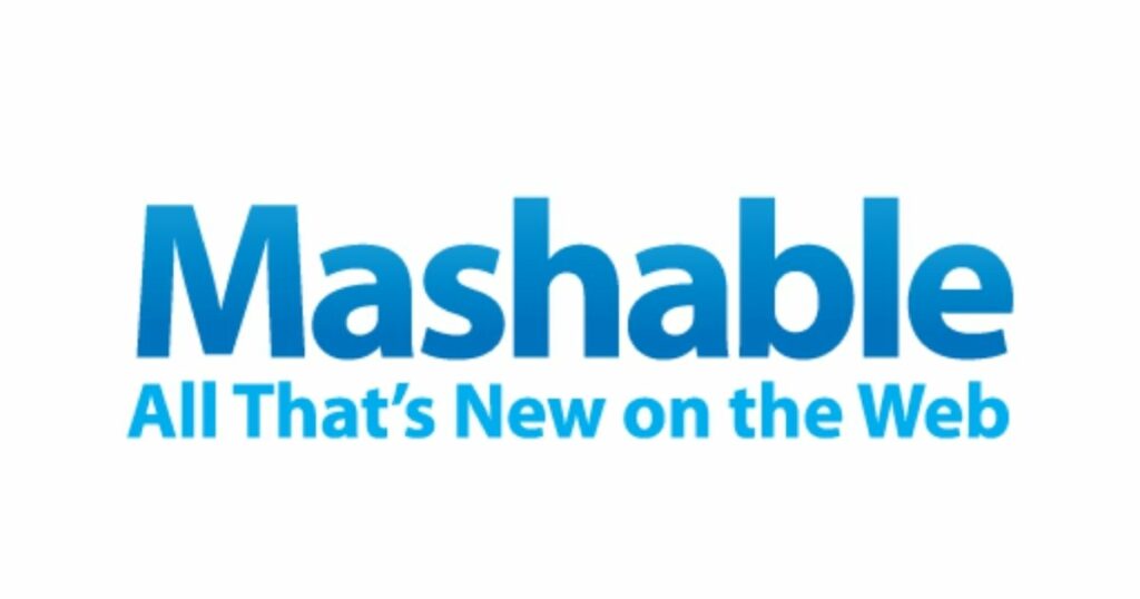 A sample of proxima nova logo font designed by Mark Simonson used to create a logo for Mashable.