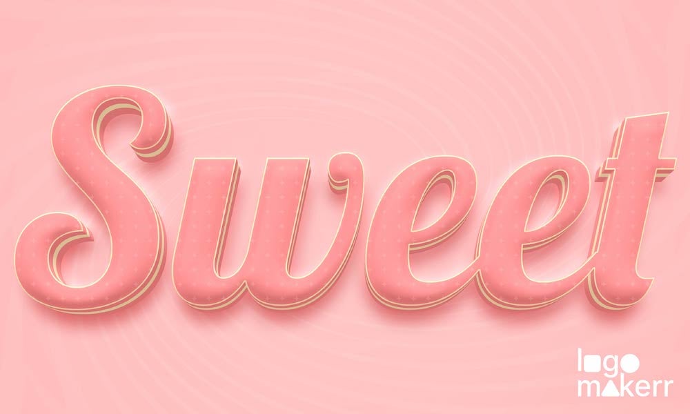 sweet pink color for logo design