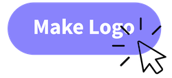 CTA button with a text "make logo" on Logomakerr.AI