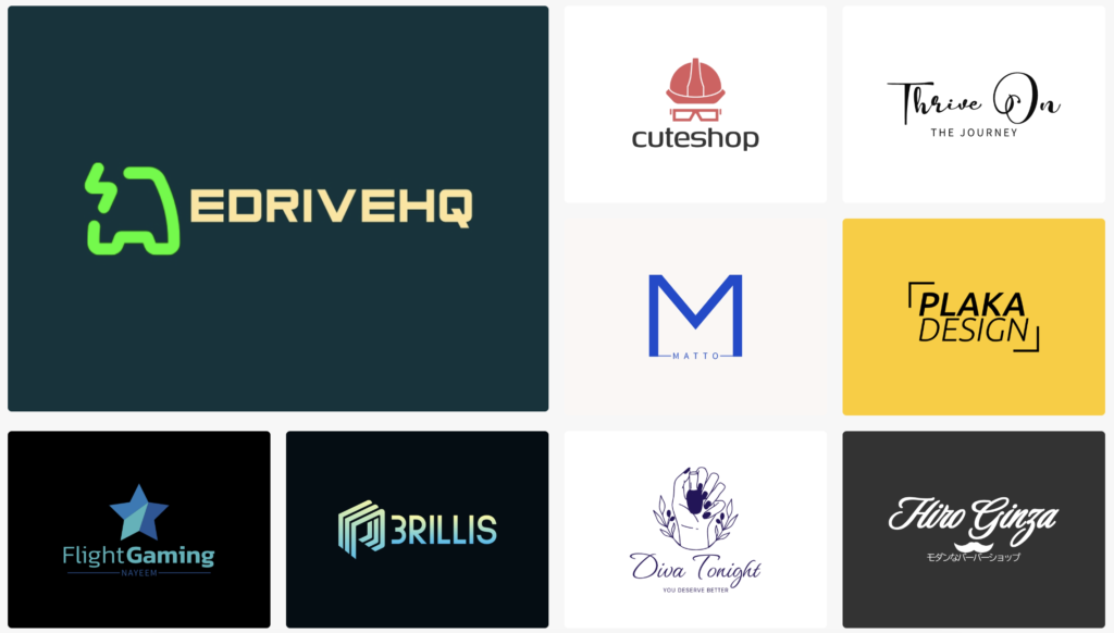 sample of good logos generator by free logo maker 