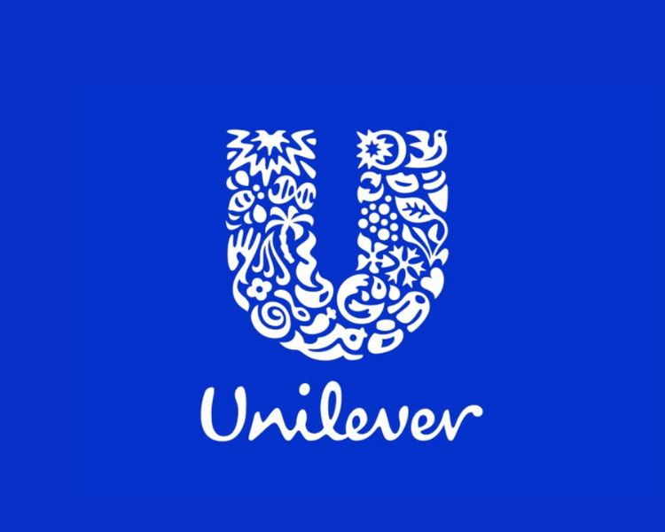 The official logo design of the British multinational consumer packaged goods company Unilever.
