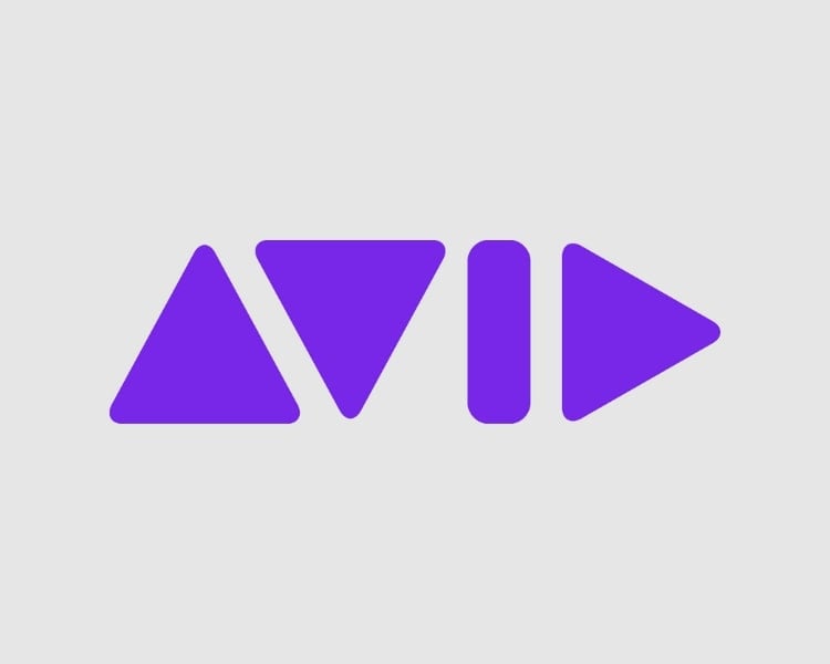 The official logo design of the technology company for the media and entertainment Avid Technology.