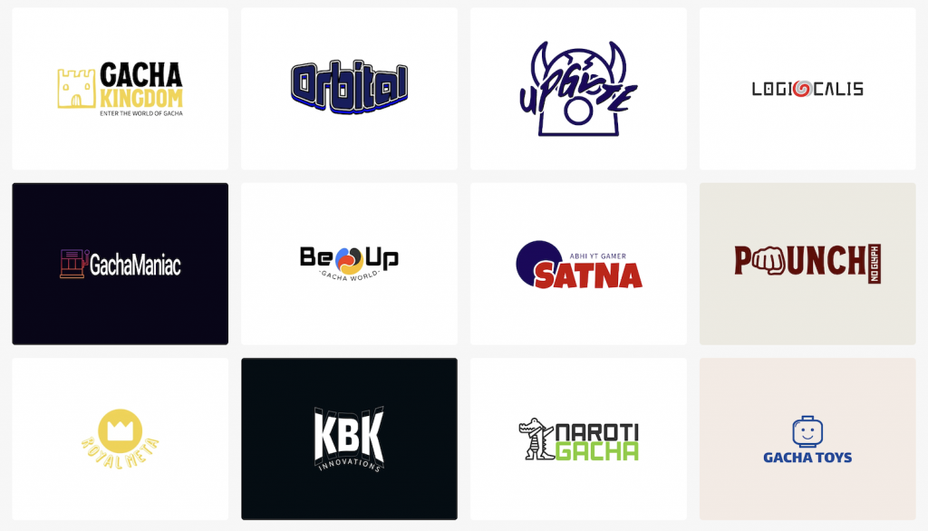 sample gacha club logo designs from  Logomakerr