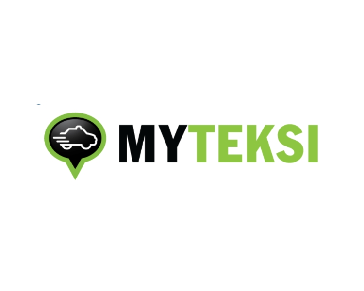 screenshot of the brand - Myteksi logo design as the grab company's first name and logo