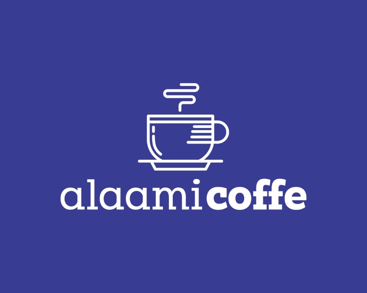 Alaami coffe logo design from the same brand name