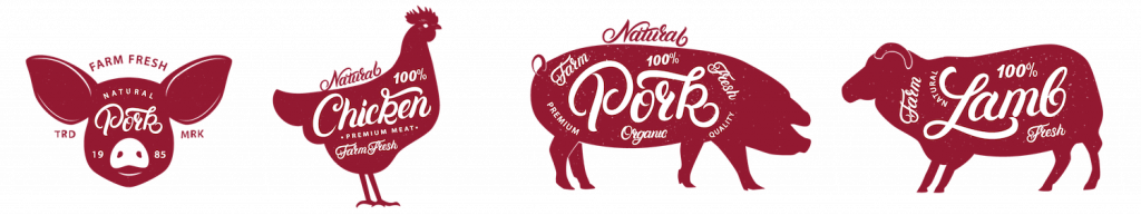 cattle brand font generator farm logos in red, from pig logo, chicken logo, goat logo