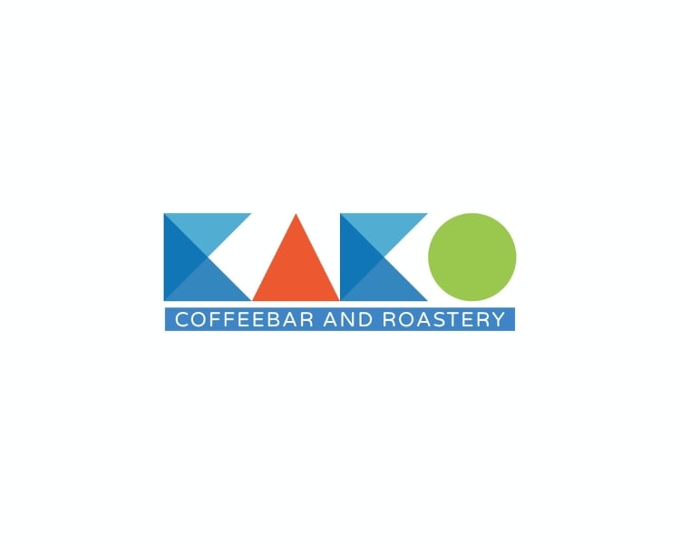A logo design of a coffee shop called Kako crafted by an AI logo generator logomakerr
