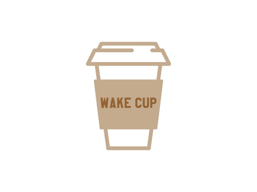 Wake up logo design from the same brand name