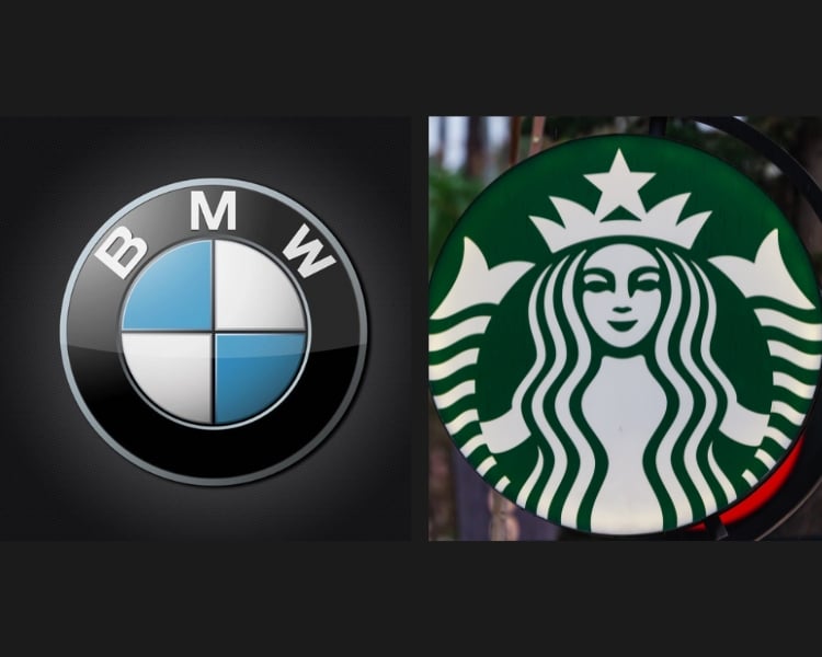 BMW and Starbucks Logo