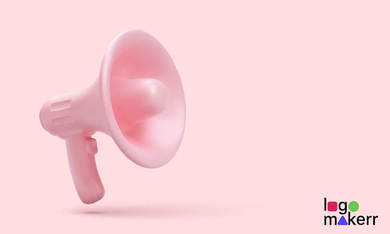 audio logo in a pink background