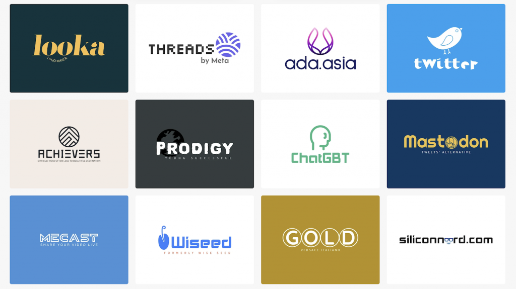 Thumbnail view of rebranding logo designs  sample generated using logomakerr