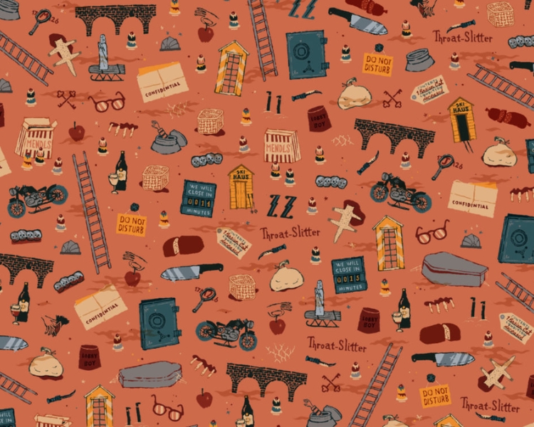 Wes Anderson pattern from collater.ai
