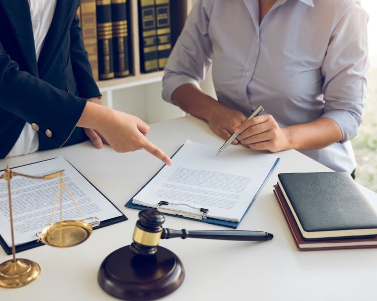 Legal Advice for Small Business with contract on hand