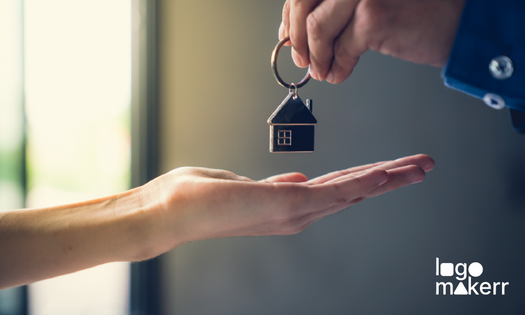 owner giving the key to tenant or new property owner