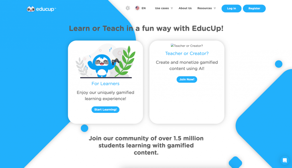 Educup landing page