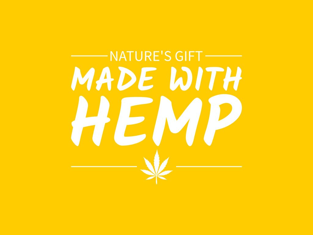 cannabis culture logo from ai logo generator in yellow background naming hemp