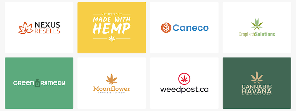 weed logos and cannabis logos generated by logomakerr.ai - an ai logo generator