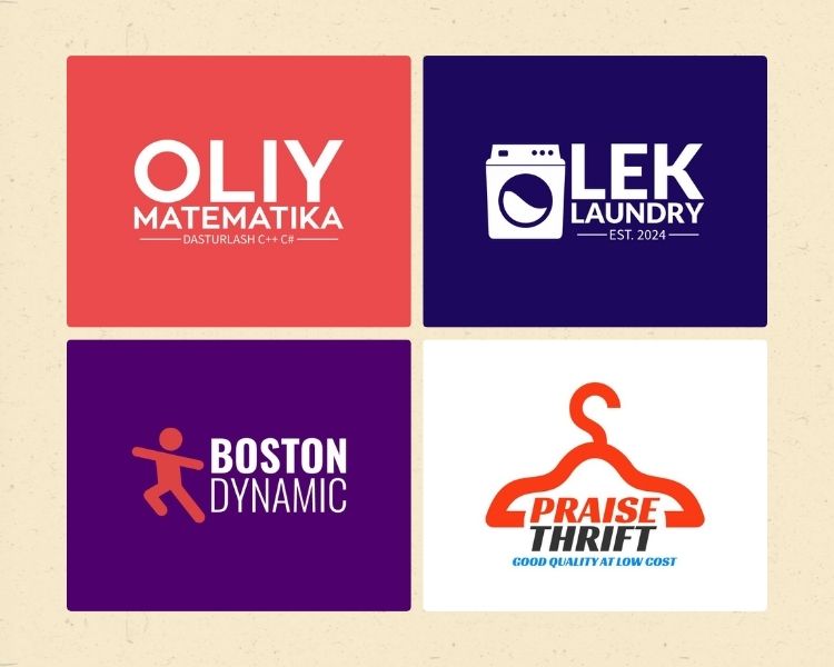 logo design collage for Logomakerr.ai's features logos
