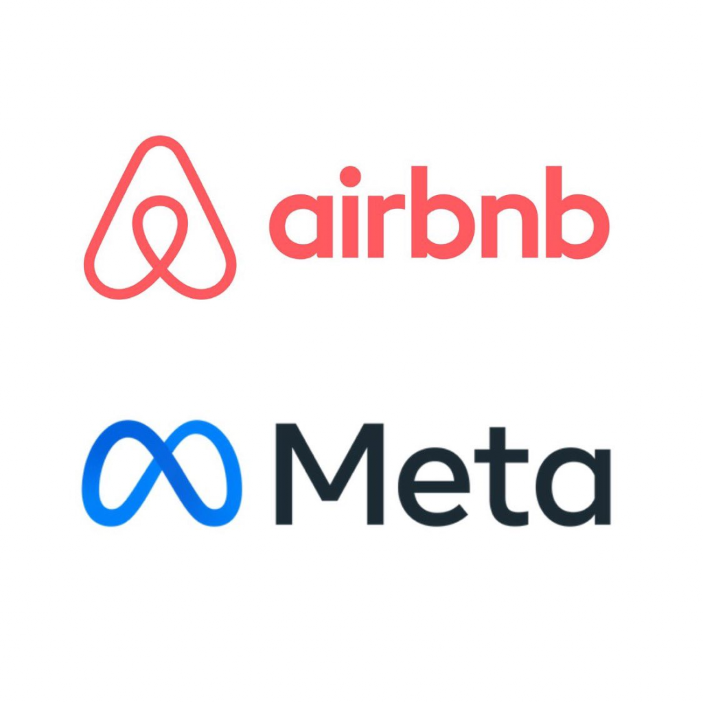 top logo trends: meta and airbnb logo
