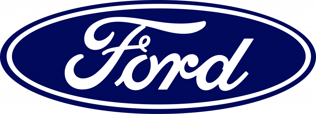 one of old logos - ford logo in blue color