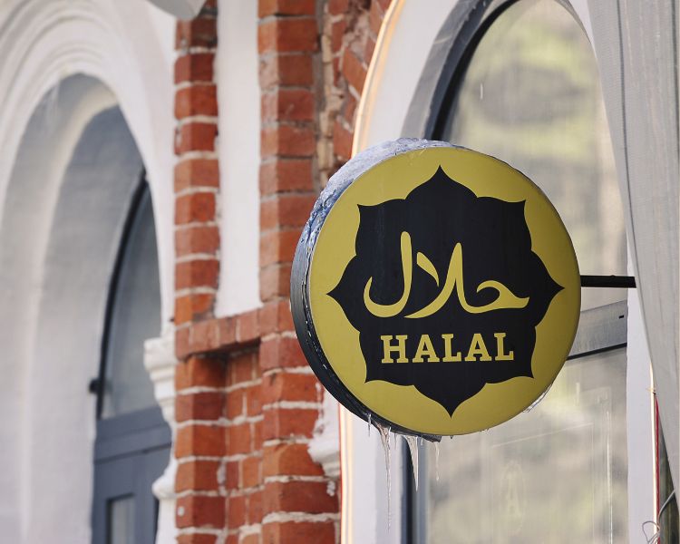 halal logo placement in an establishment