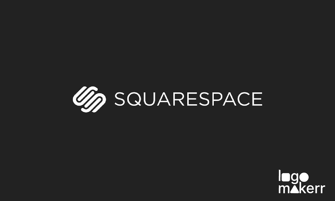 squarespace logo in black background