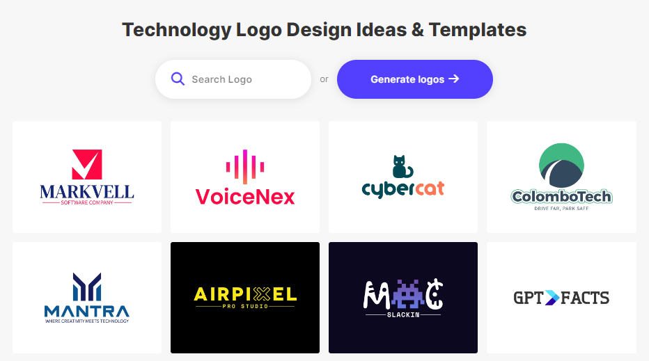 Logomakerr.ai - AI-Logo-Generator Kategorie Technologie