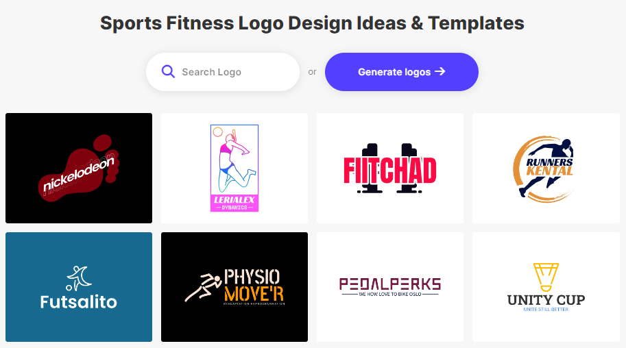 Logomakerr.ai - AI logo generator category Sports