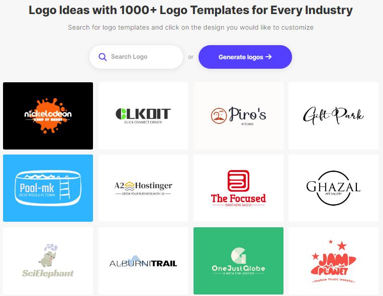 Logo designed templates in different ones mostly in white backgrounds