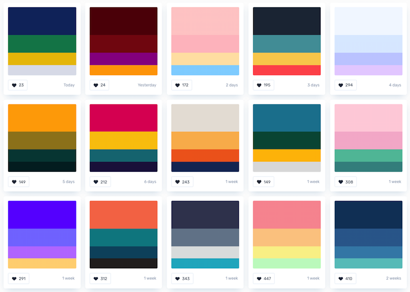 different color combinations and color schemes