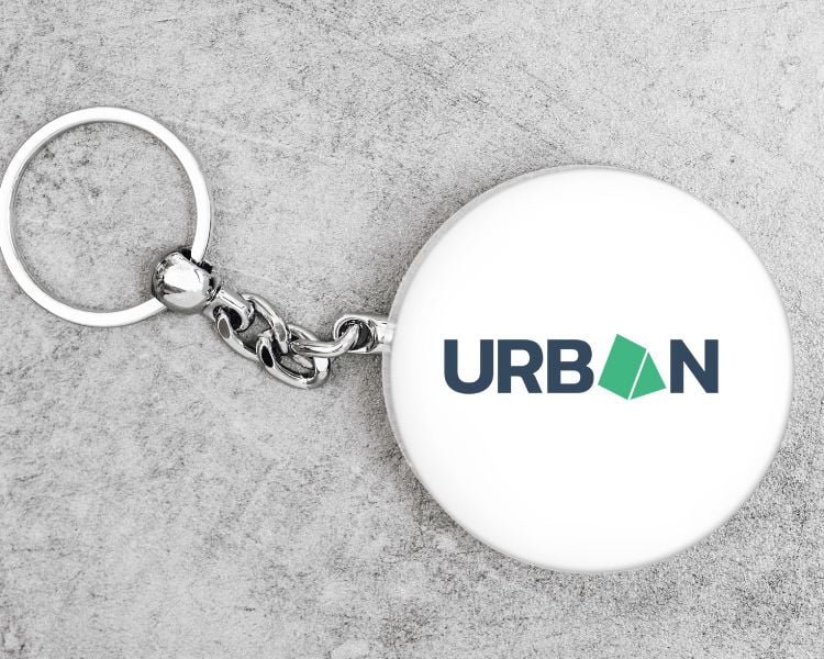 logo mockups in key chain