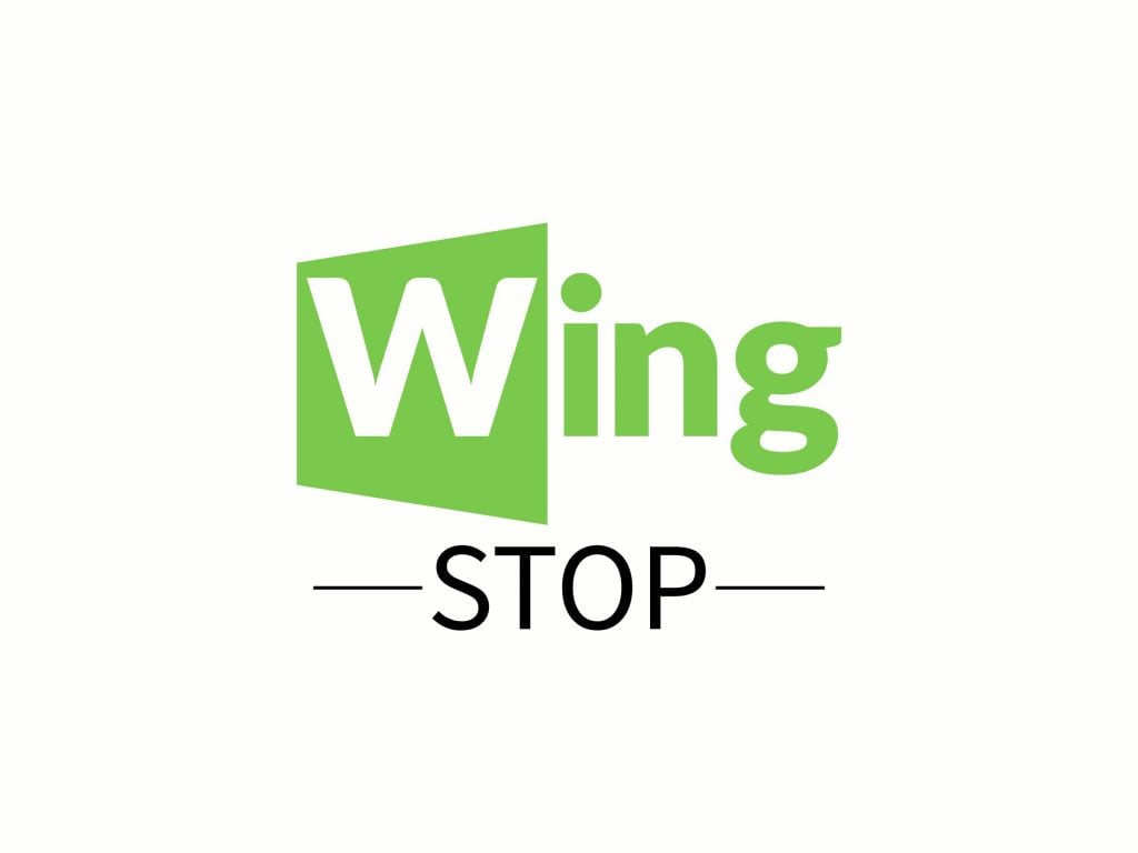 Wing Stop minimalist logo