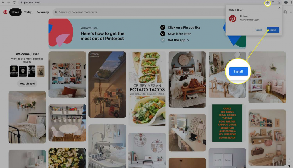 Pinterest Home Board