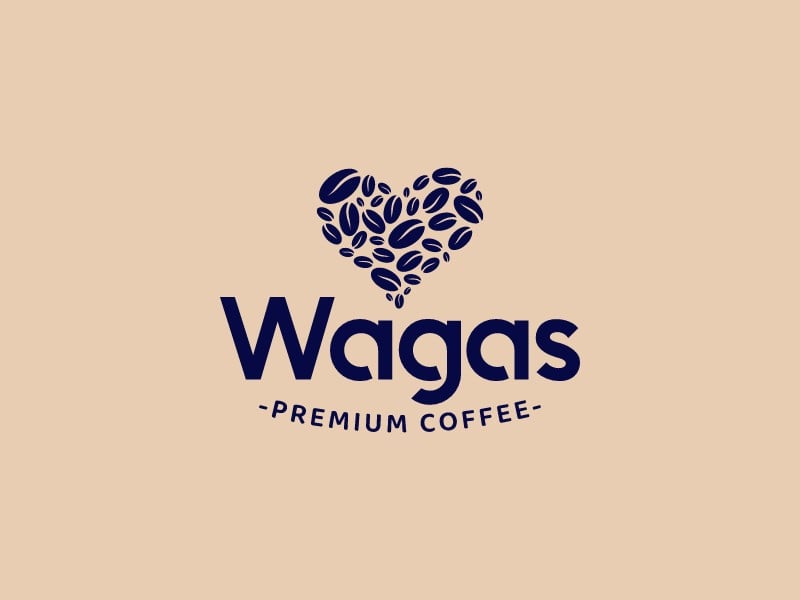 cafe logo design idea from Logomakerr.ai in blue and pink palette