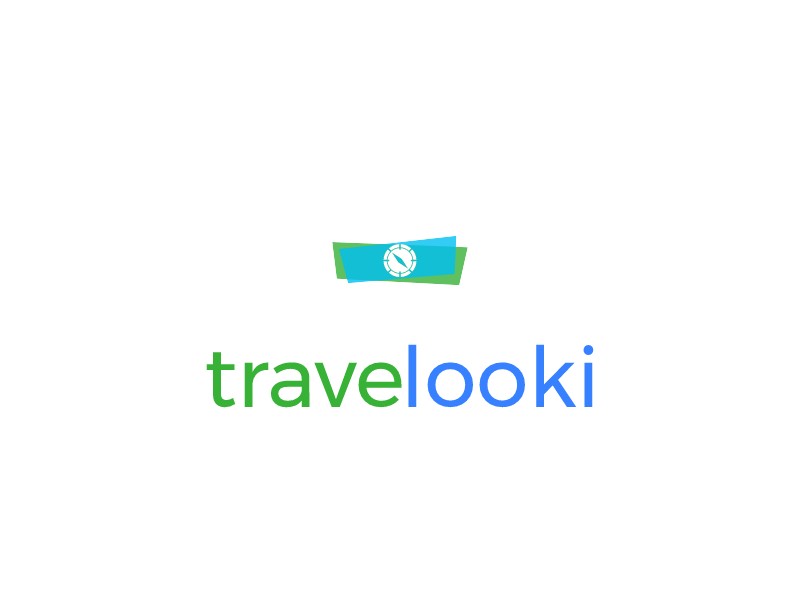 travel logo idea with compass