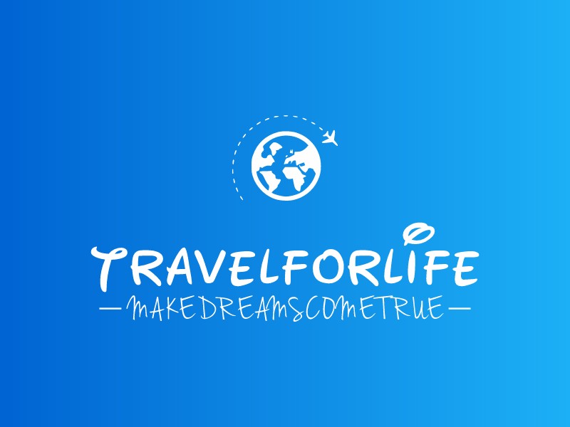 travel logo idea with globe and a plane