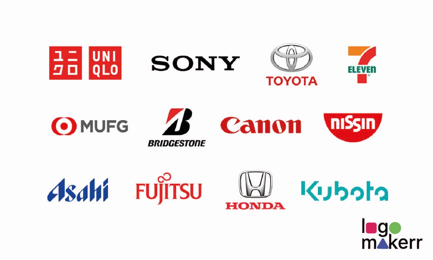 Japan famous logos