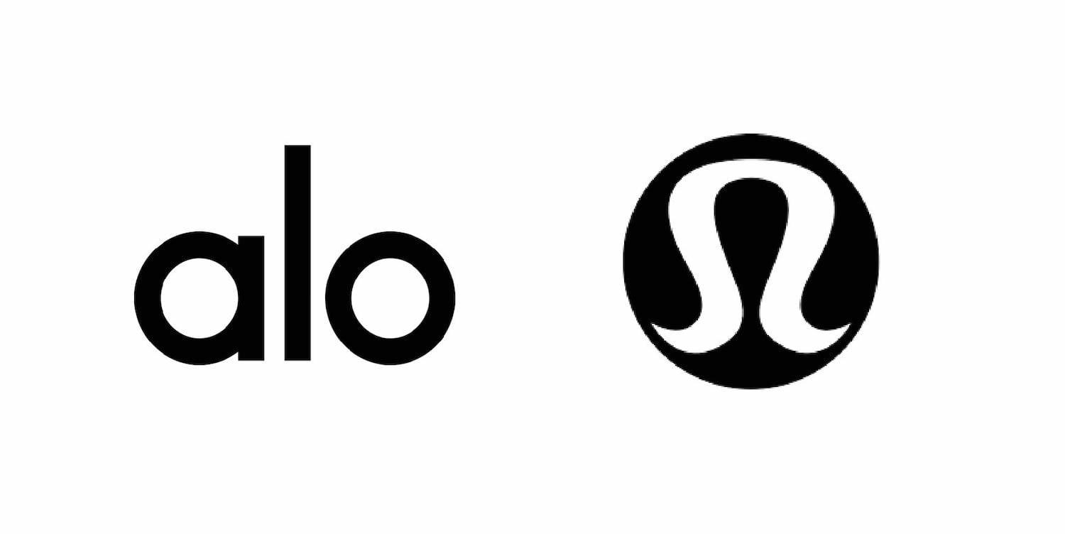 Lululemon and alo logo