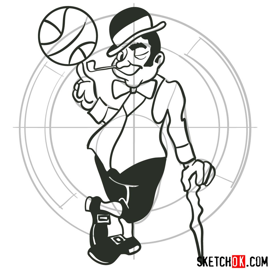 Boston Celtics logo from Sketchbok.com