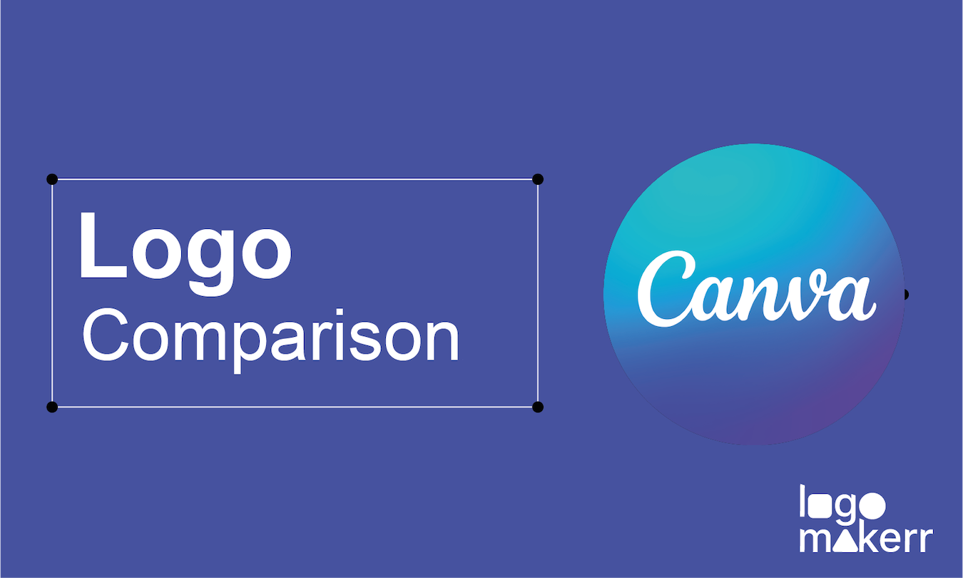 Canva logo comparison with logomakerr.ai