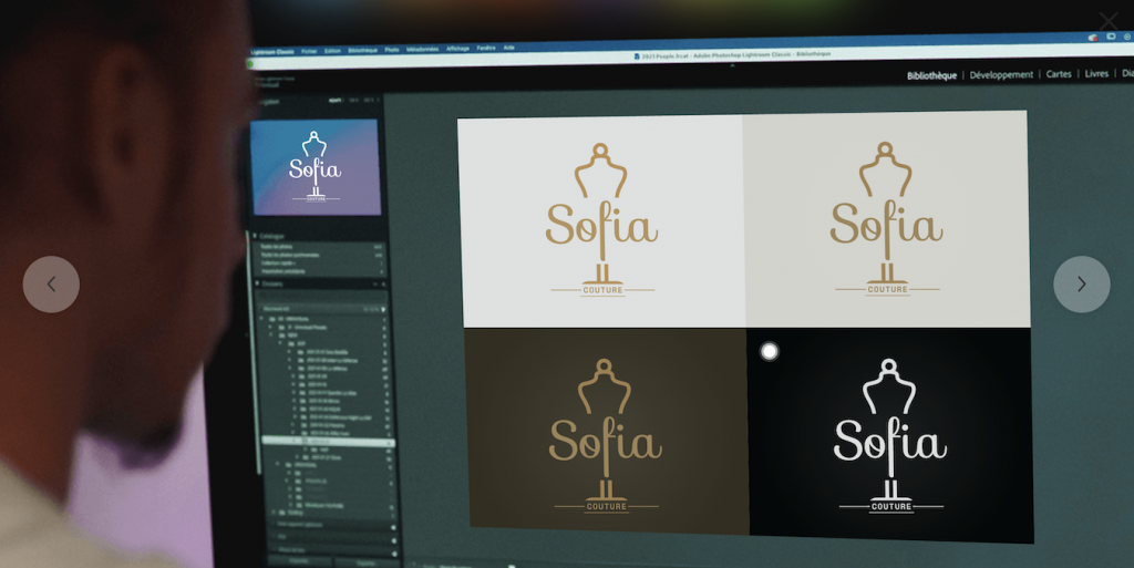 clothes logo preview in different color