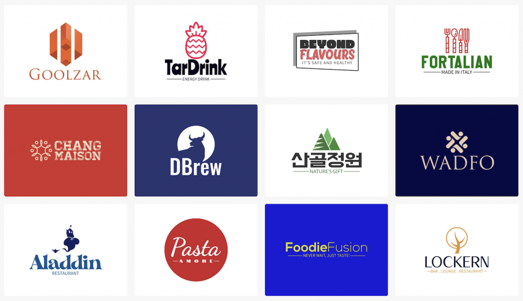 restaurant logo samples on logomakerr.ai/logo/restaurant