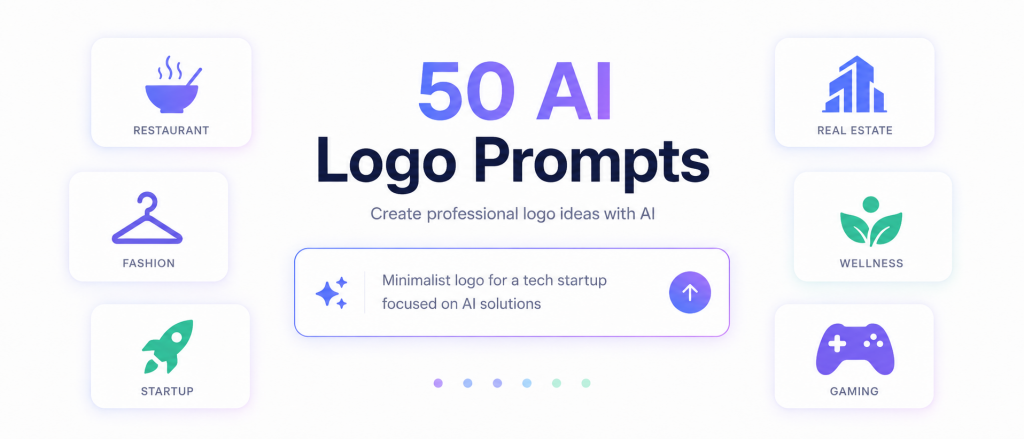50 AI prompts to generate logos with AI