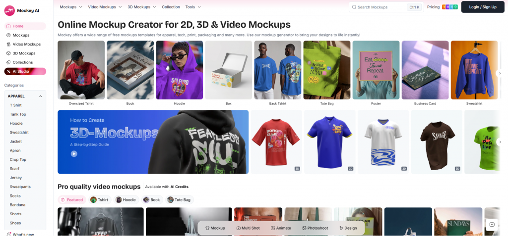 Mockey AI mockup