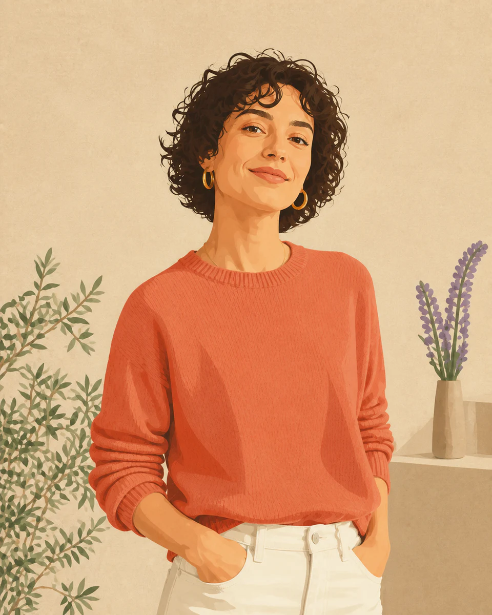 Flat Illustrative Style AI result example