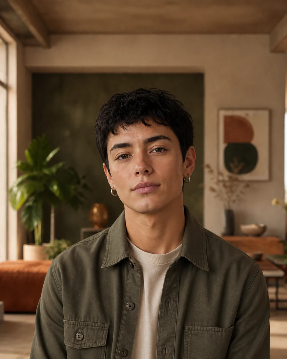 Portrait after AI transformation