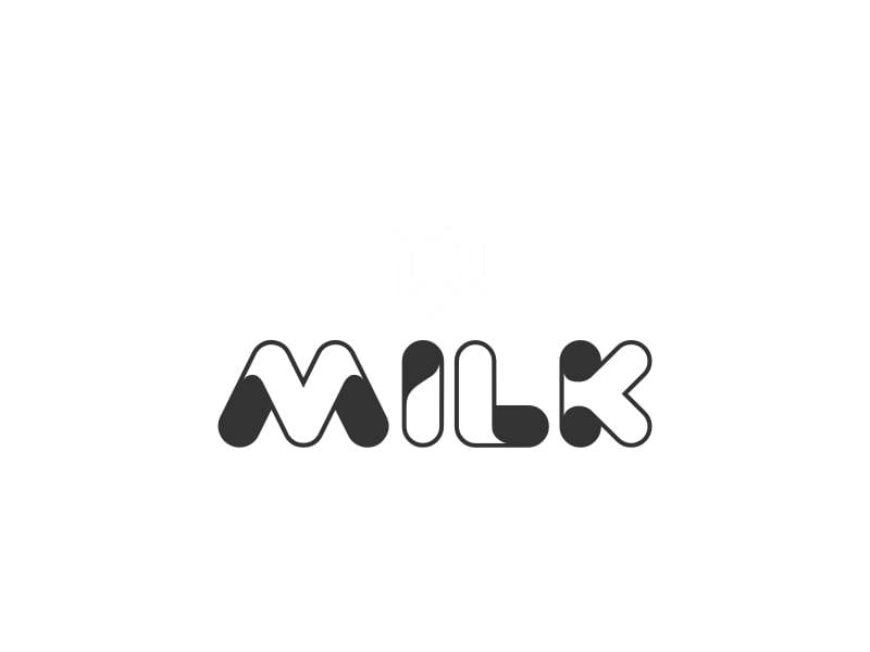 milk logo generated by AI logo maker - Logomakerr.ai